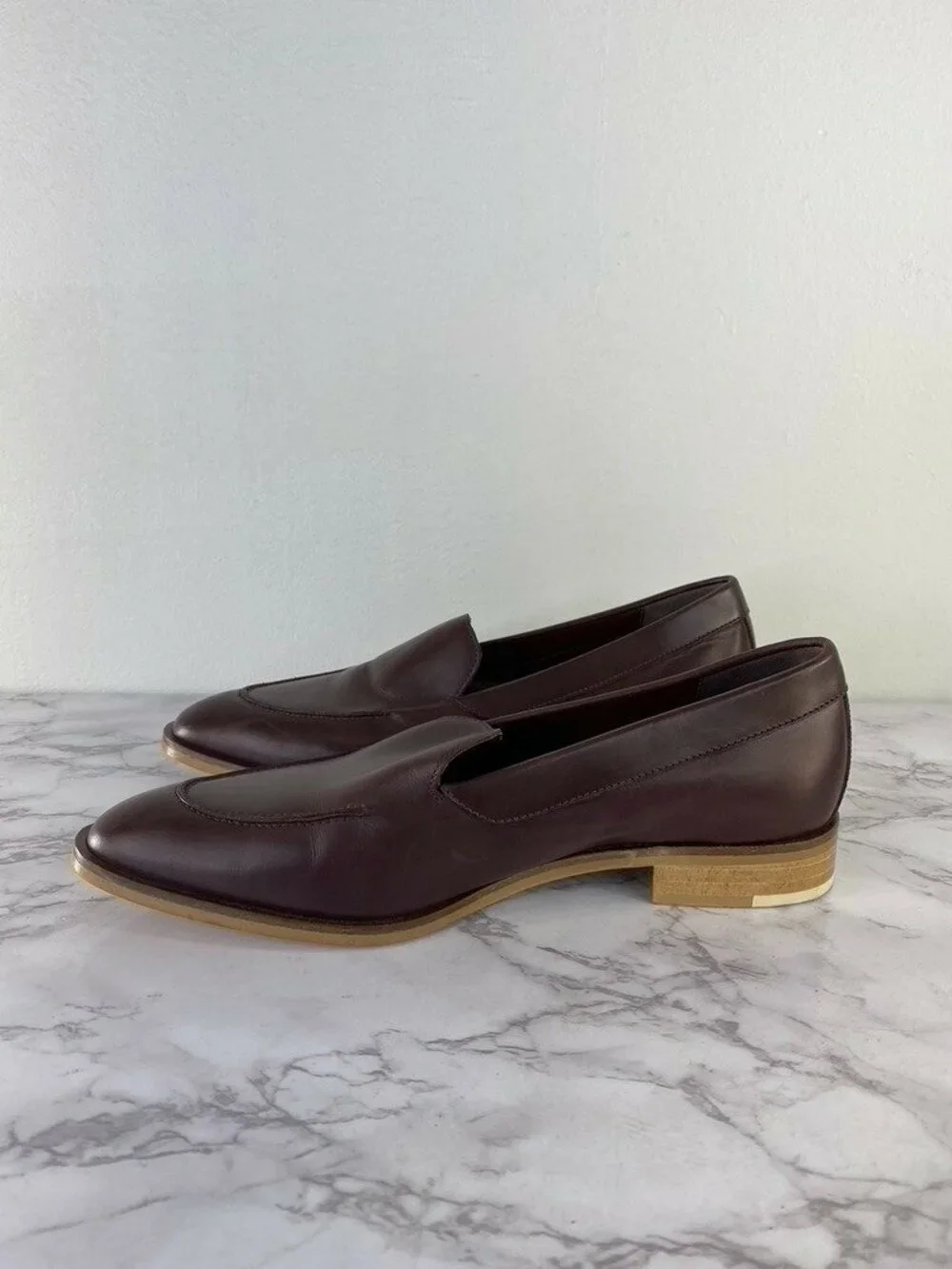 Everlane Women's Burgundy The Modern Loafer Shoe SZ 7.5